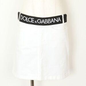 D&G Dolce and Gabbana Skirt 40 White
